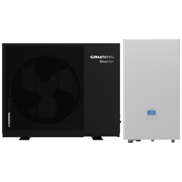 Grundig GSHPH-MM080 / GSHPH-MM081 Osztott hőszivattyú (8 kW, 1 fázis, 3 kW kiegészítő fűtőbetéttel)
